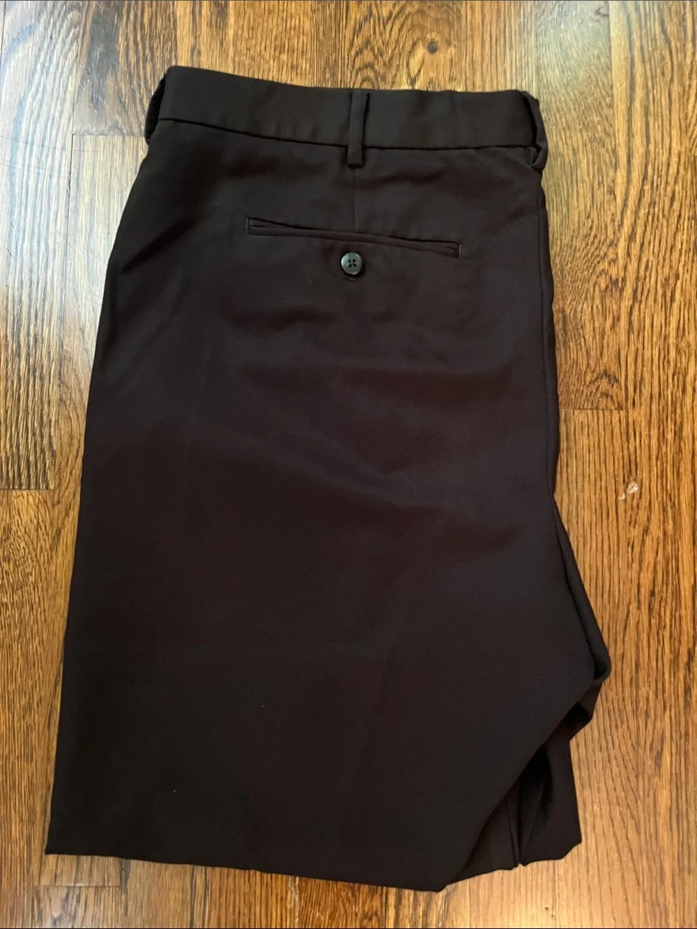 Van Heusen Men's Black Dress Pants - Flat Front